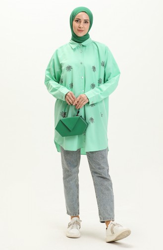 Embroidered Tunic 0132-06 Green 0132-06