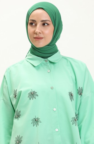 Embroidered Tunic 0132-06 Green 0132-06