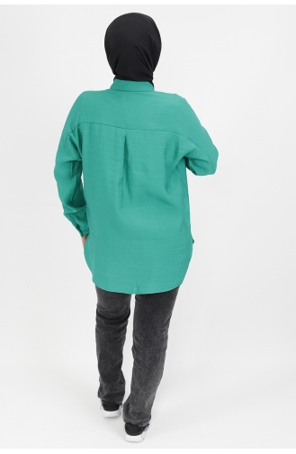 Green Overhemdblouse 2341-01