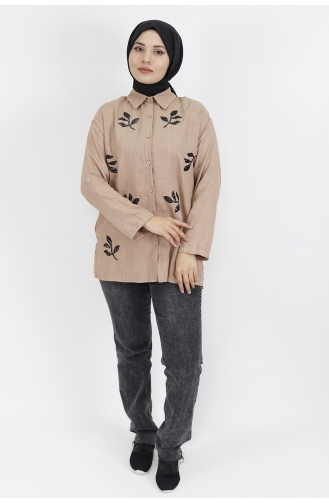 Beige Hemd 6992-01