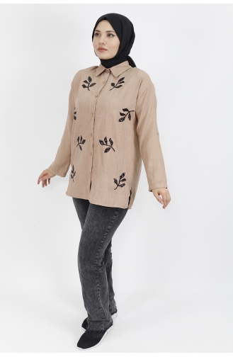 Beige Hemd 6992-01