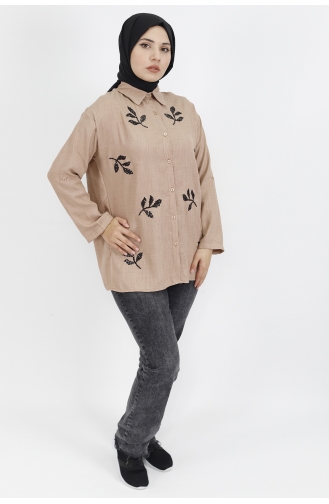 Beige Hemd 6992-01