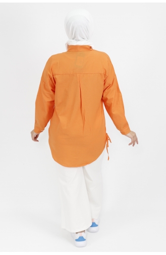 Orange Overhemdblouse 6991-04