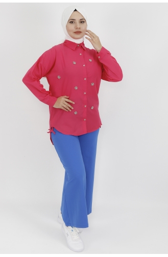 Fuchsia Overhemdblouse 6991-05