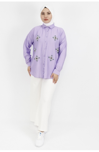 Lila Hemd 2339-01