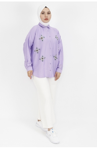 Lila Hemd 2339-01