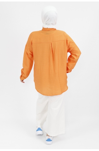 Orange Overhemdblouse 2339-02