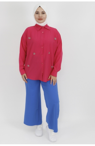 Fuchsia Overhemdblouse 6990-01