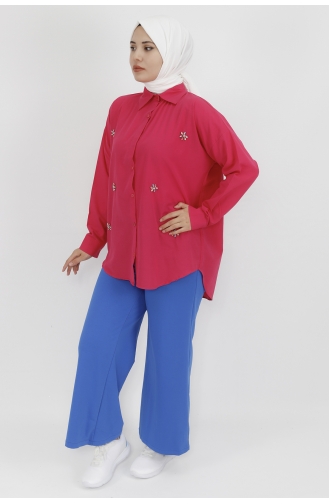 Fuchsia Overhemdblouse 6990-01