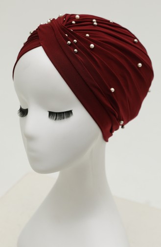 Pearl Cross Bonnet 0032-13 Claret Red 0032-13