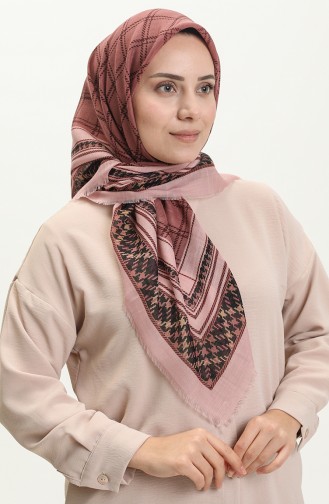 Ptinted Scarf 13219-07 Powder Black 13219-07