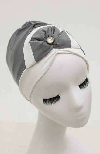 Grau Praktischer Turban 9030-08