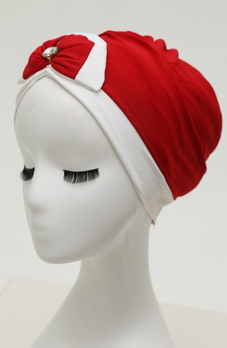 Rot Praktischer Turban 9030-09