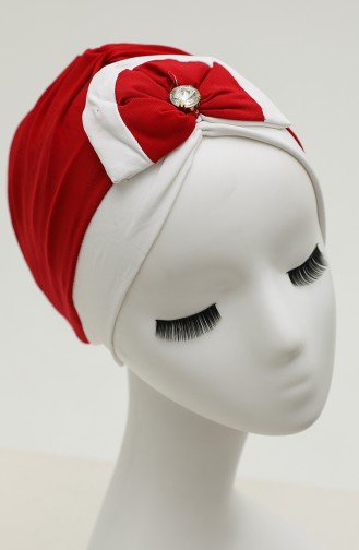 Rot Praktischer Turban 9030-09