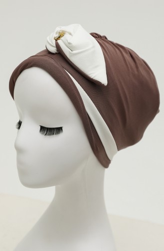 Dunkel-Nerz Praktischer Turban 9031-03