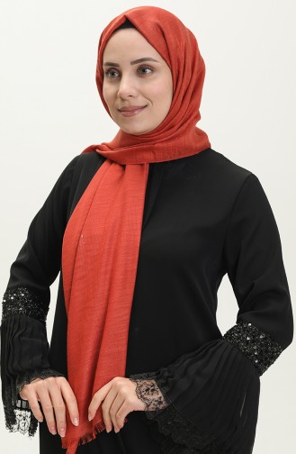 Karaca Jacquard Shawl 81000-07 Brick Red 81000-07