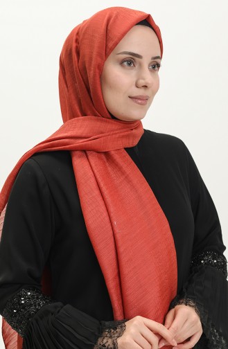 Karaca Jacquard Shawl 81000-07 Brick Red 81000-07