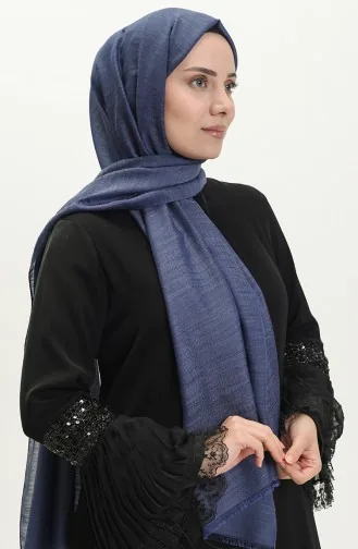 Karaca Jacquard Shawl 81000-13 Navy Blue 81000-13