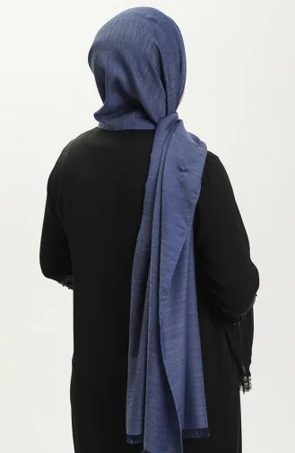 Karaca Jacquard Shawl 81000-13 Navy Blue 81000-13