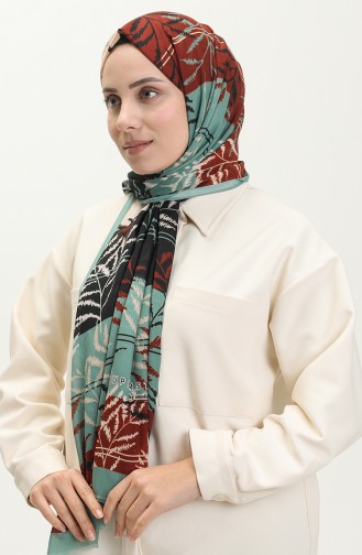 Tree Print Cotton Shawl 2007-14 Black Crepe 2007-14