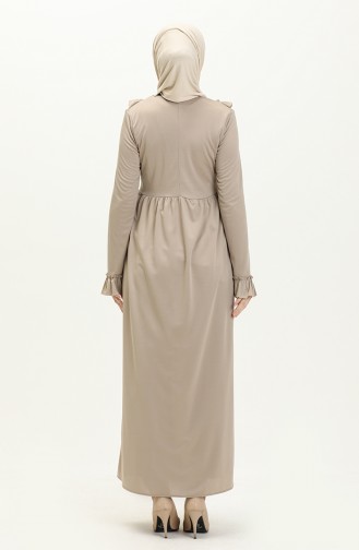 Rüschenkleid 7252-08 Beige 7252-08