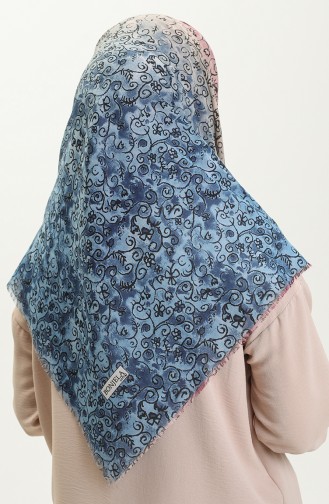 Printed Scarf 13220-02 Blue 13220-02