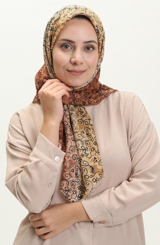 Printed Scarf  13220-05 Mustard 13220-05