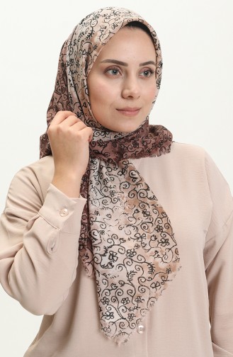 Printed Scarf 13220-06 Mink 13220-06