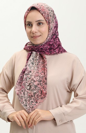 Geflammter Schal mit Muster 13220-07 Getrocknete Rose 13220-07