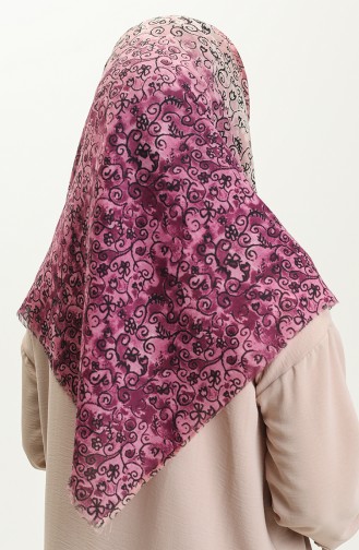 Geflammter Schal mit Muster 13220-07 Getrocknete Rose 13220-07