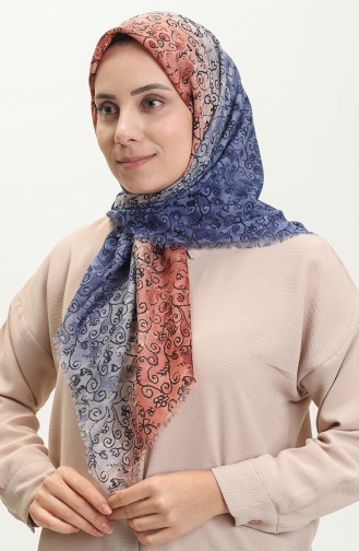 Printed Scarf 13220-08 Indigo 13220-08