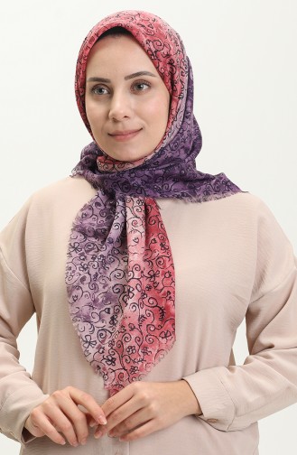 Printed Scarf 13220-09 Plum 13220-09