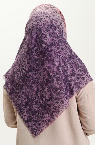 Printed Scarf 13220-09 Plum 13220-09