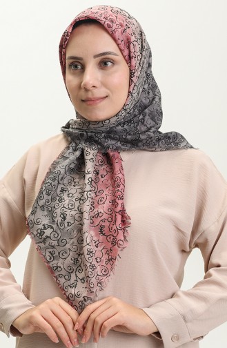 Printed Scarf 13220-11 Anthracite Dusty Rose 13220-11