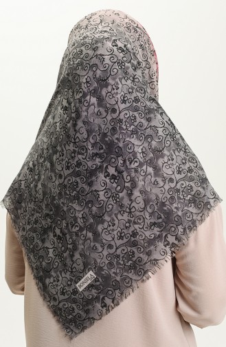 Printed Scarf 13220-11 Anthracite Dusty Rose 13220-11