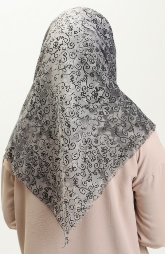 Printed Scarf 13220-16 Gray 13220-16