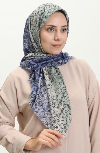 Printed Scarf 13220-18 Green 13220-18
