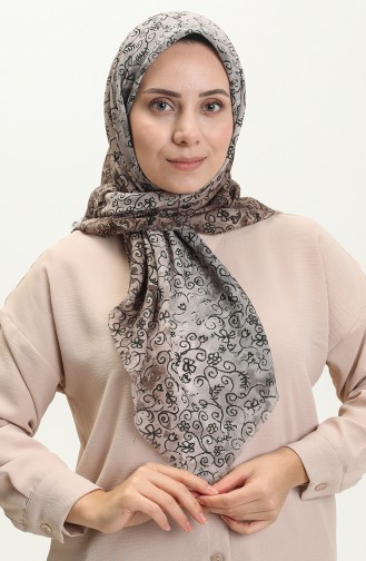 Printed Scarf 13220-19 Dark Gray 13220-19