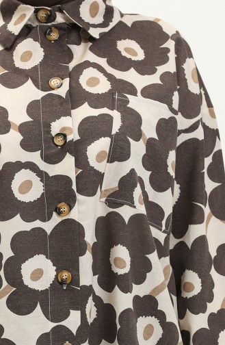 Printed Shirt 11156-03 Brown 11156-03