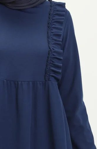 Robe A Froufrous 7252-09 Bleu Marine 7252-09