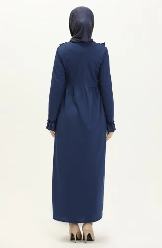 Robe A Froufrous 7252-09 Bleu Marine 7252-09