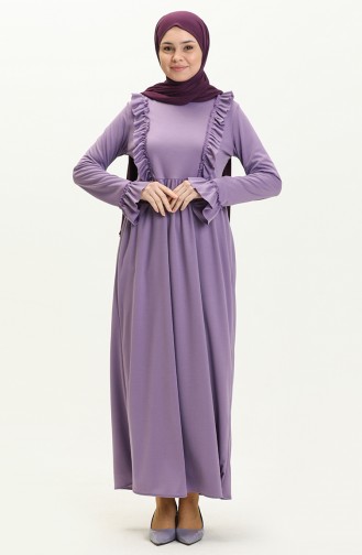 Lilac İslamitische Jurk 7252-05