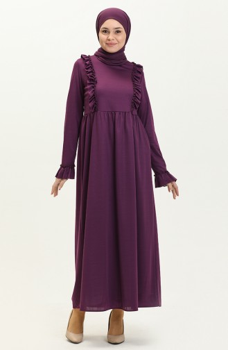 Robe à Froufrous 7252-10 Pourpre 7252-10