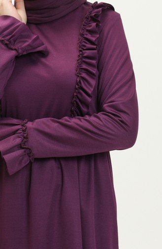 Rüschenkleid 7252-10 Lila 7252-10