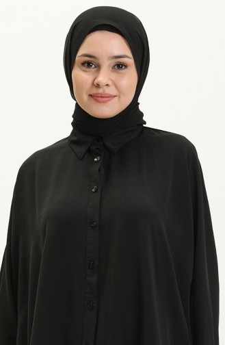 Aerobin Kumaş Tunik Pantolon İkili Takım 4404-02 Siyah