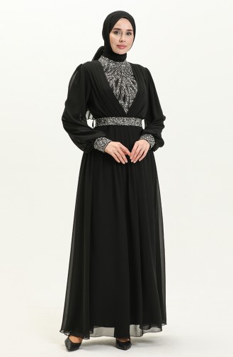 Black İslamitische Avondjurk 52863-01