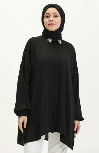 Collar Stone Shirt Tunic 4412-01 Black 4412-01