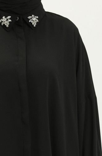 Tunique Chemise à Col Pierre 4412-01 Noir 4412-01