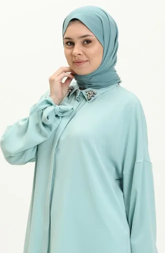 Tunique Chemise Col Pierre 4412-03 Vert Menthe 4412-03