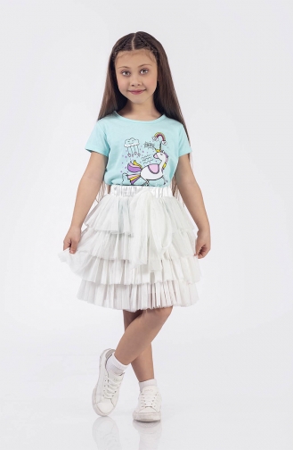 Jupe Bébé et Enfant Blanc 04